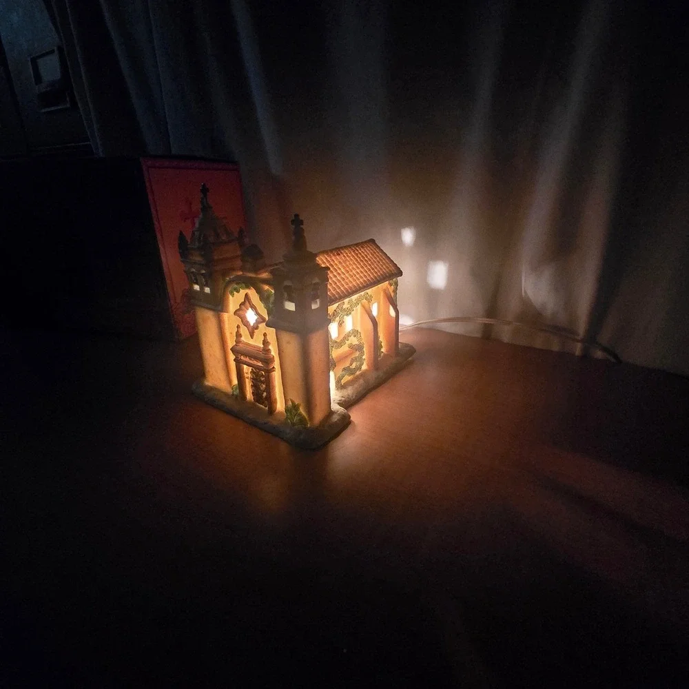 San Carlos Borromeo De Carmelo Mission‎ Lighted Building Exclusively Mervyn's